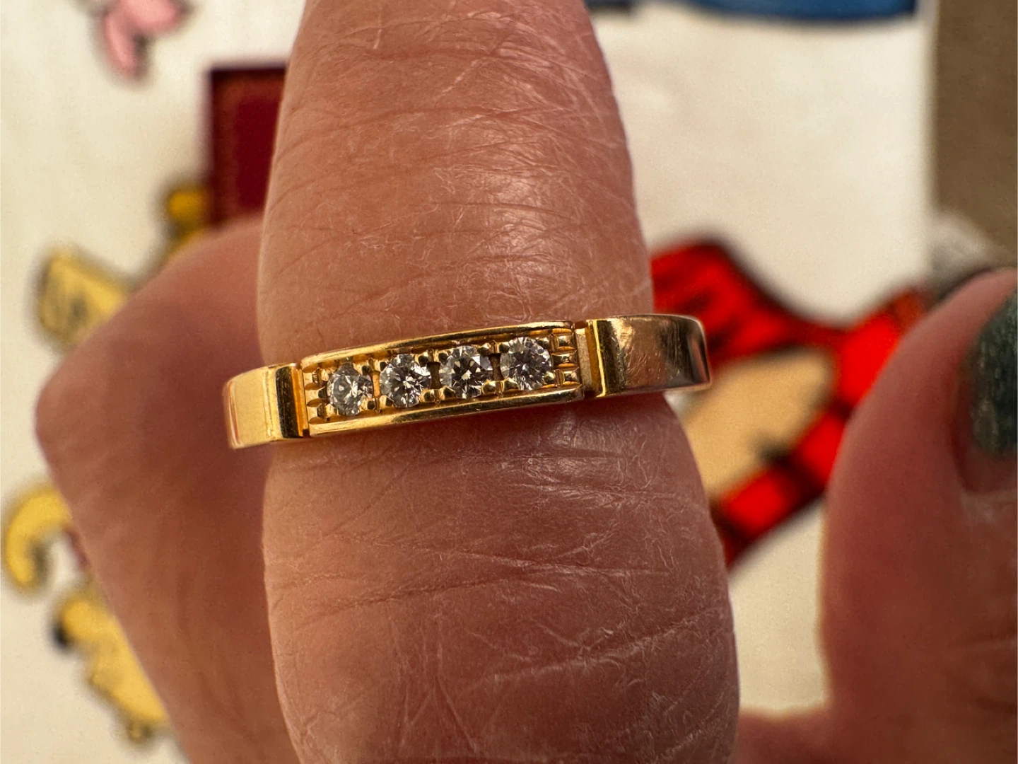Cartier 750 Gold Diamond Band Ring - photo 4