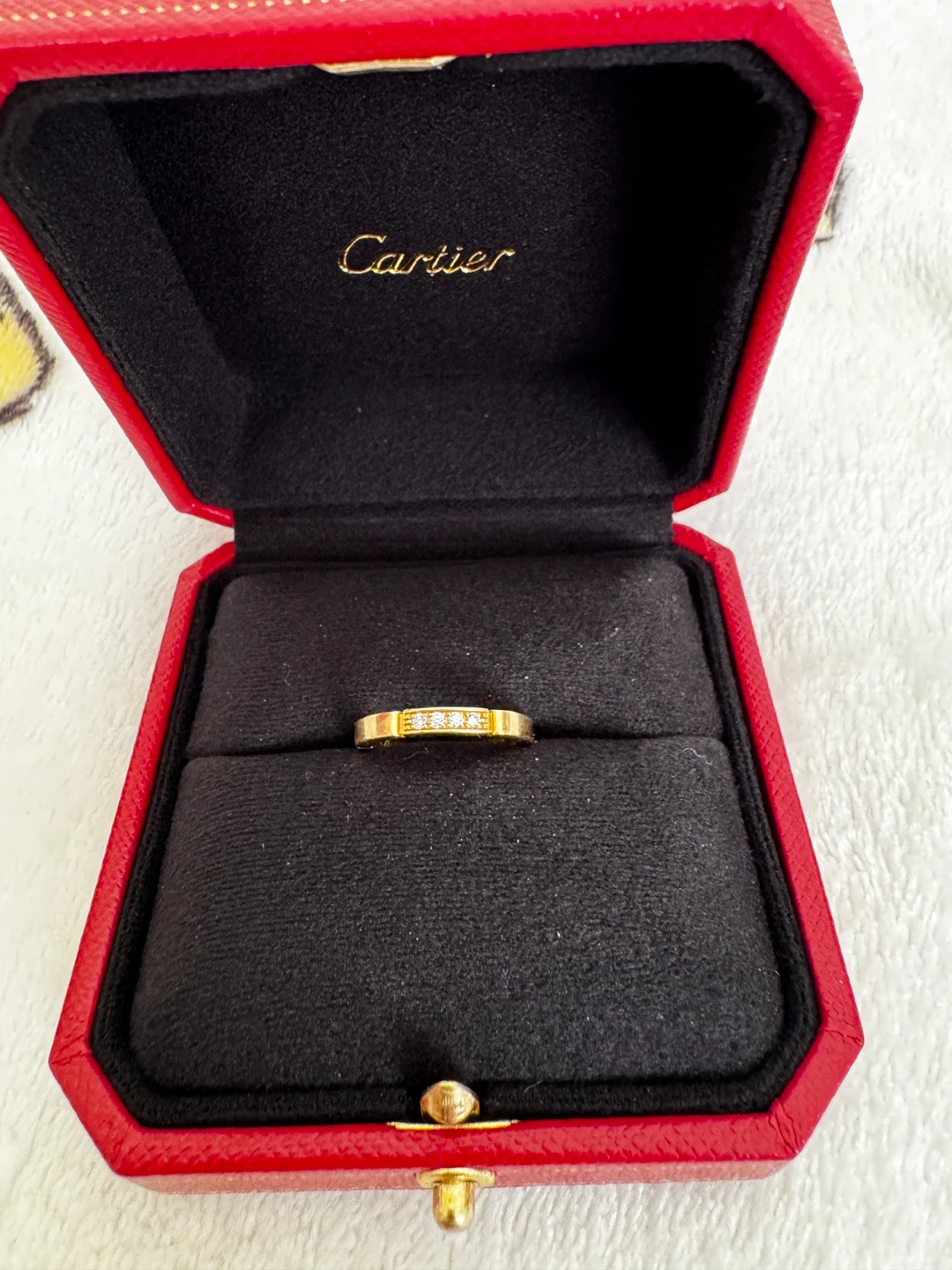 Cartier 750 Gold Diamond Band Ring