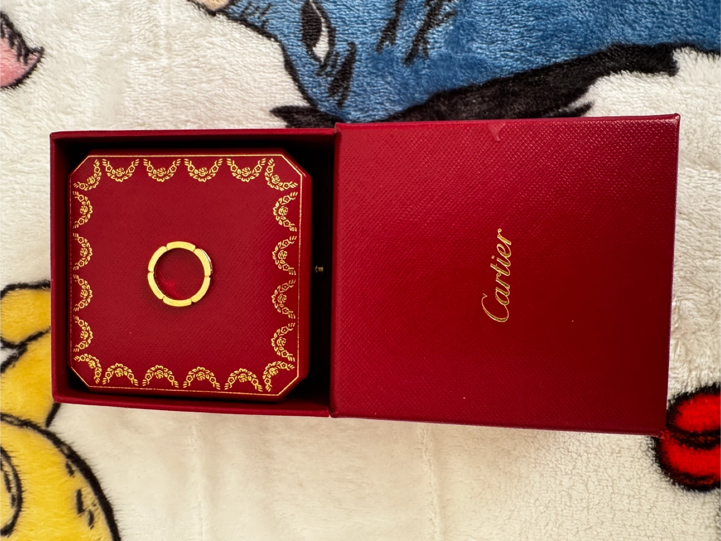 Cartier 750 Gold Diamond Band Ring - photo 3