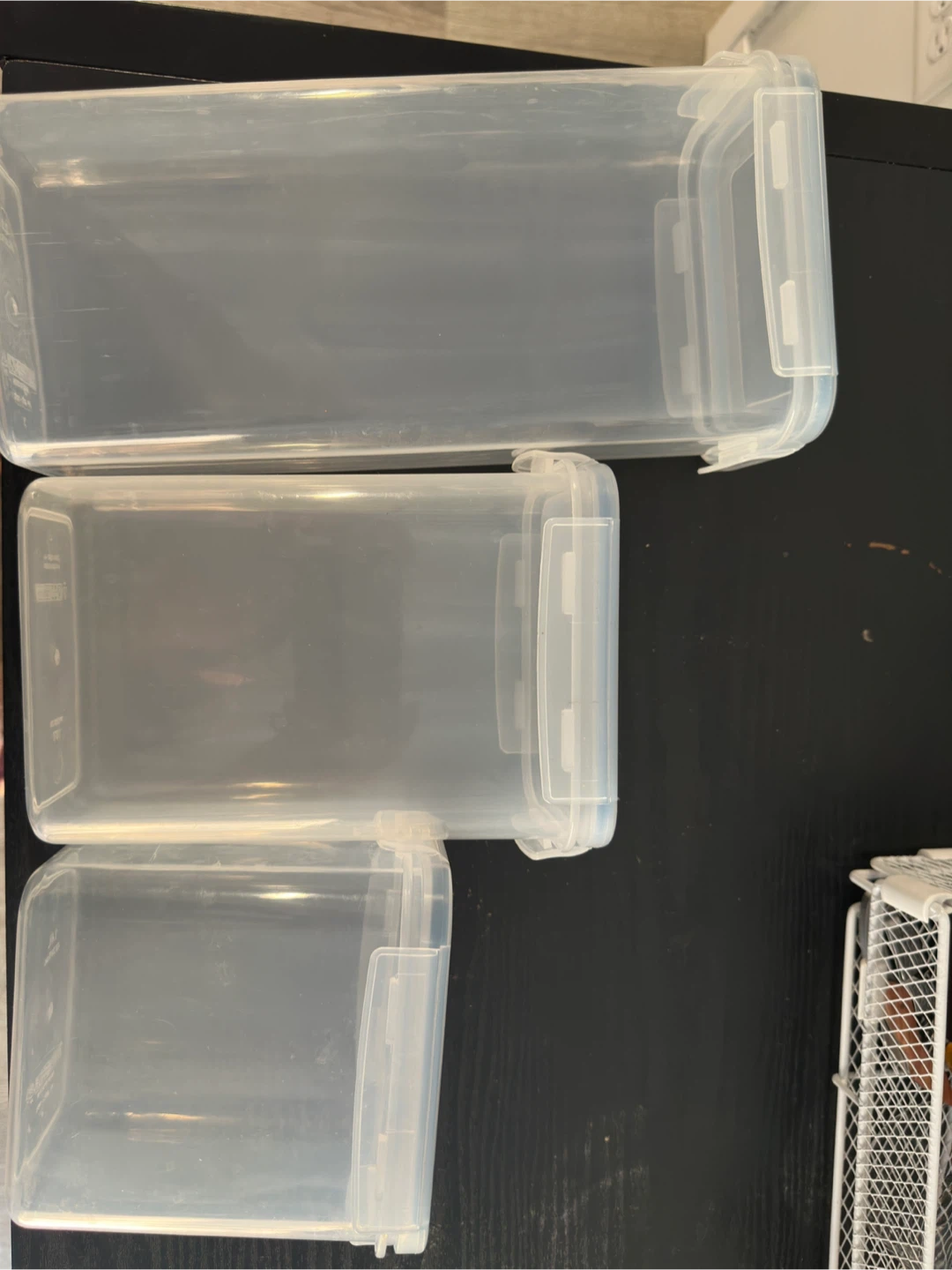 Set of 24 Clear Plastic Food Storage Containers