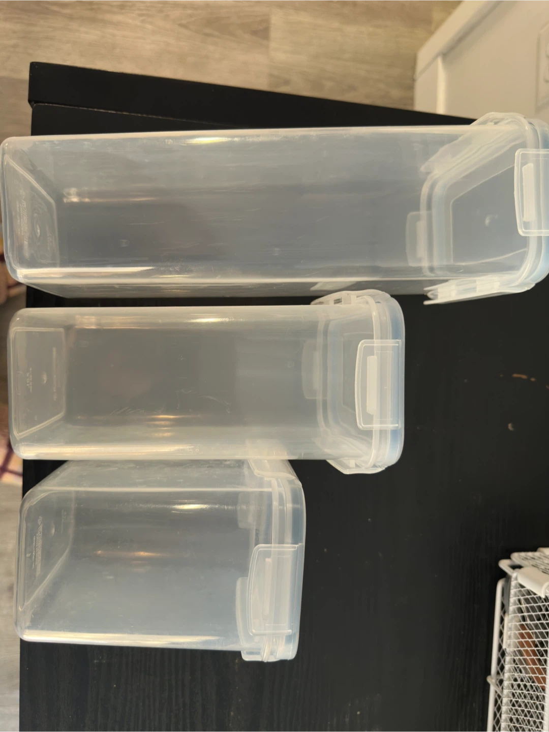 Set of 24 Clear Plastic Food Storage Containers - photo 2