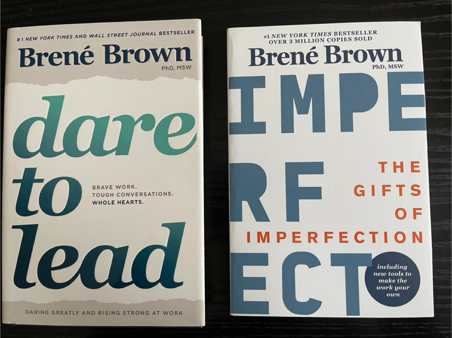 Two Brene Brown Books Dare to Lead/Gifts of Imperfection