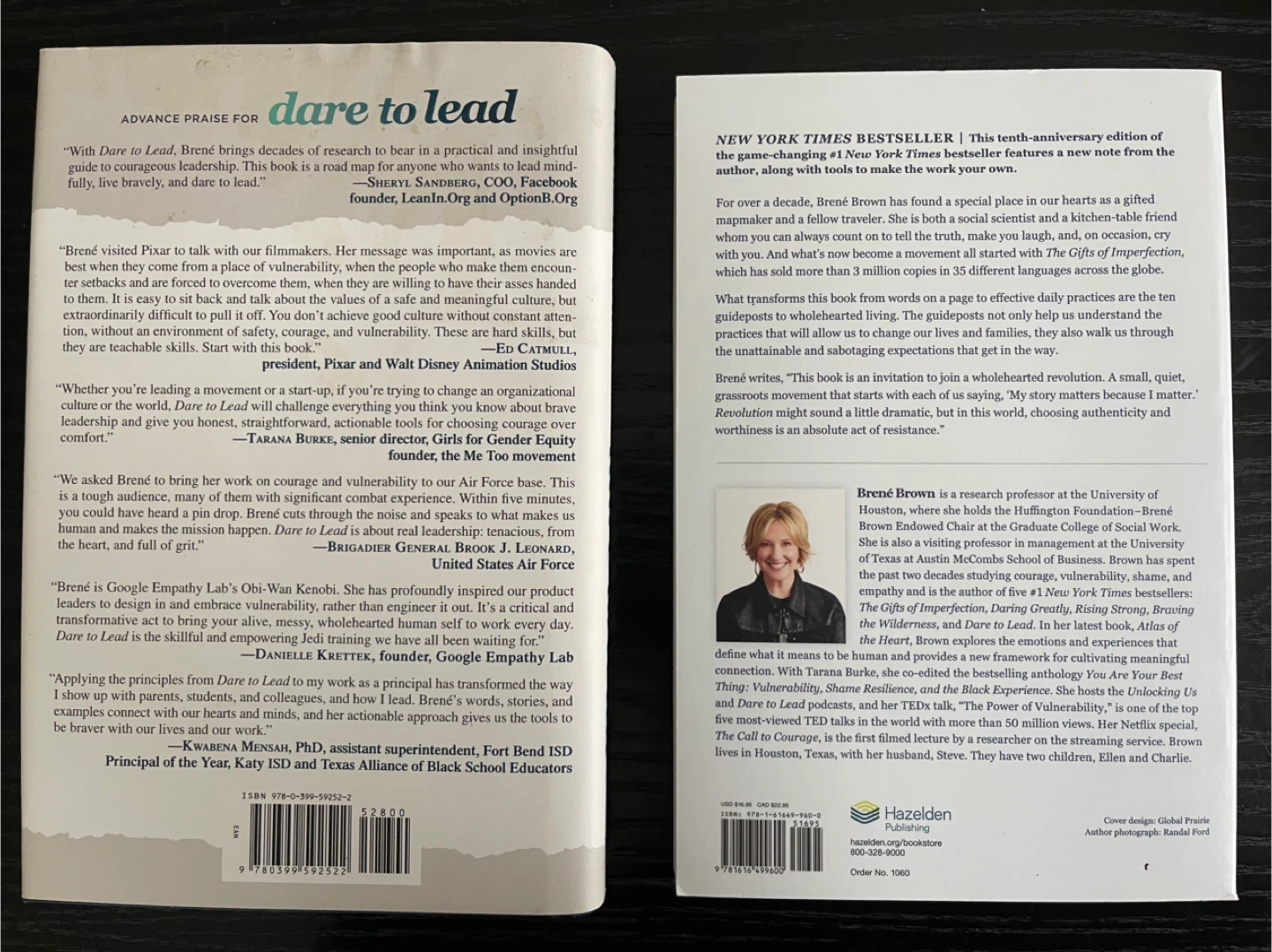 Two Brene Brown Books Dare to Lead/Gifts of Imperfection - photo 2