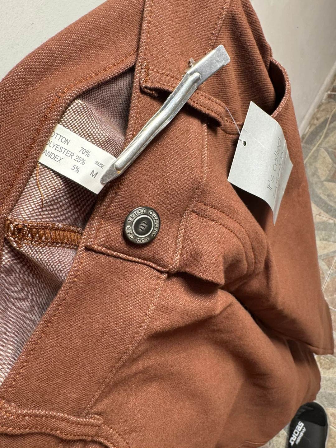 Women's Brown Pants - Size M - photo 3