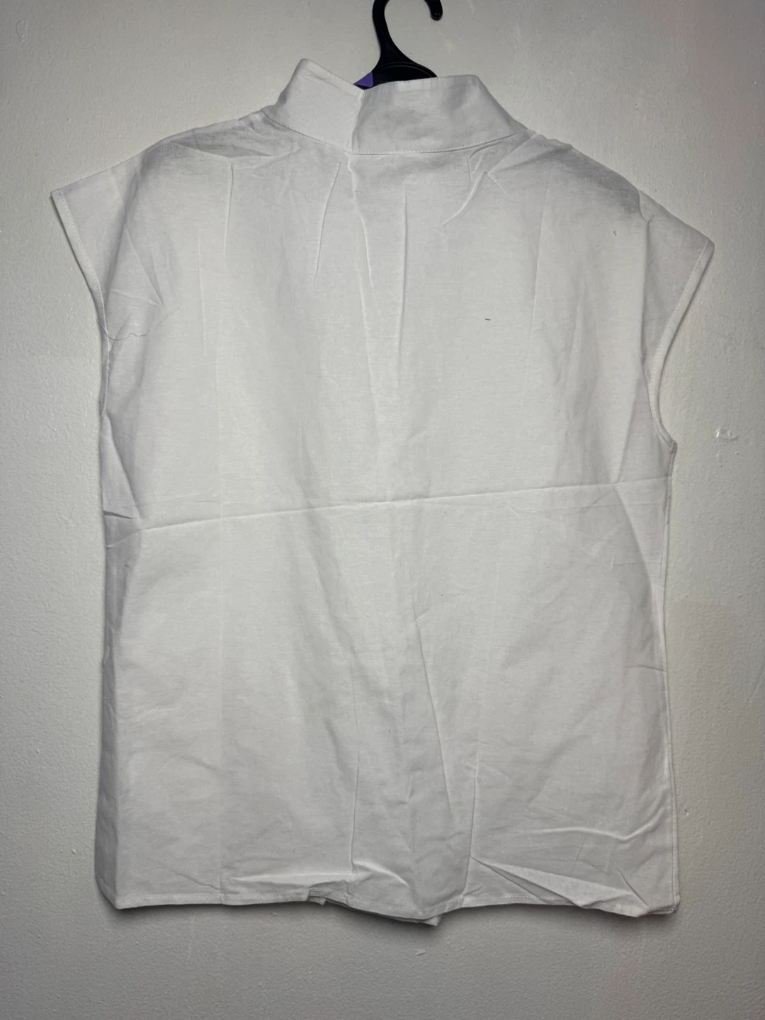 White Sleeveless Blouse - Size S - photo 2