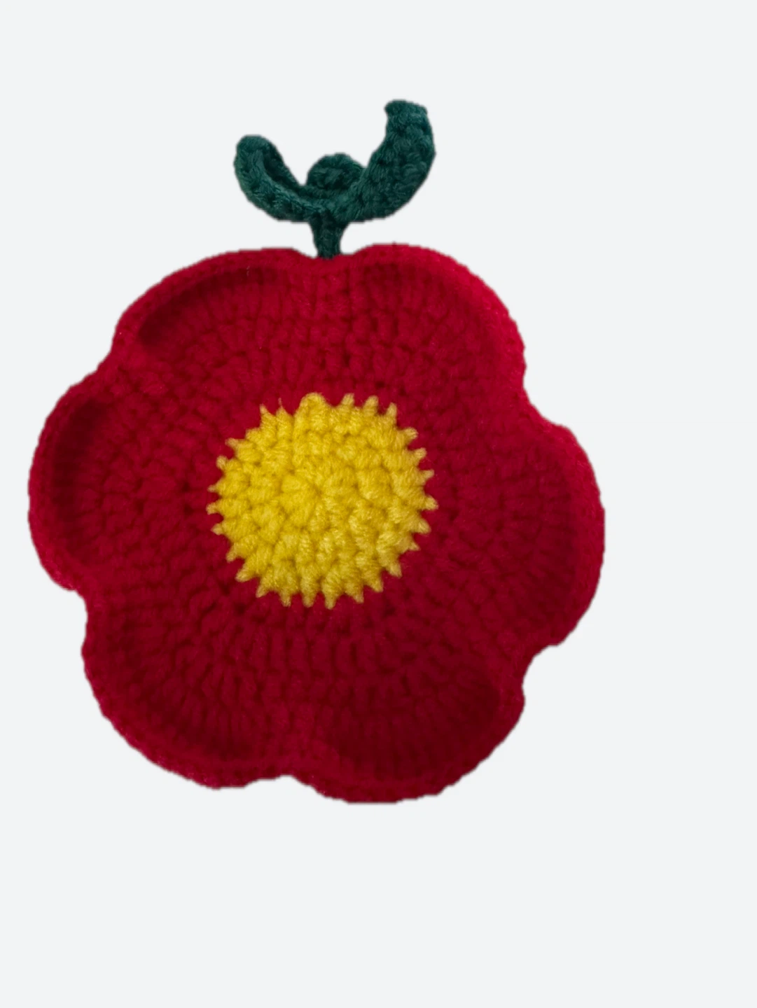 Hand-Crocheted Flower Coaster