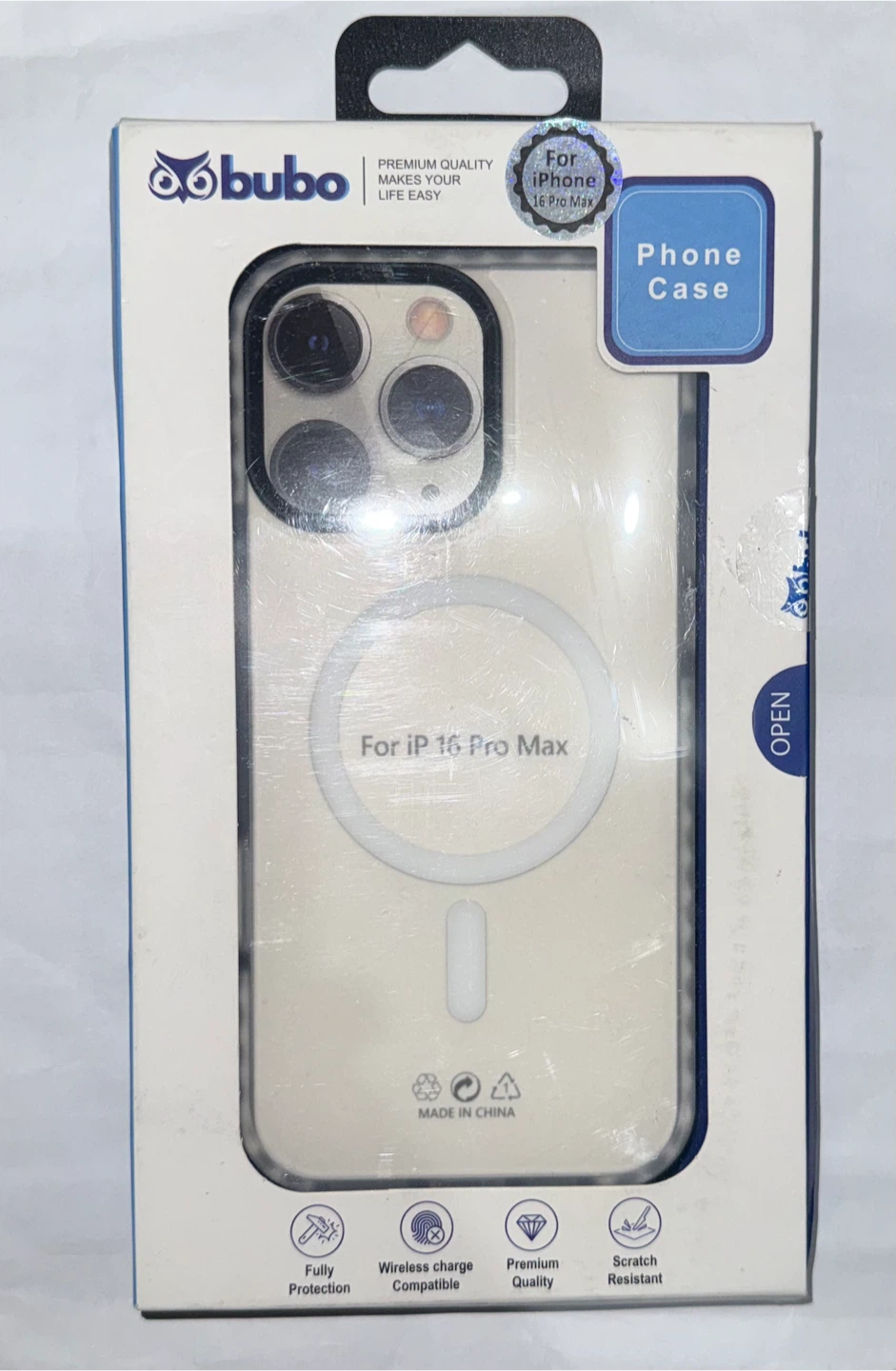 Bubbo Phone Case for iPhone 16 Pro Max - Matte White