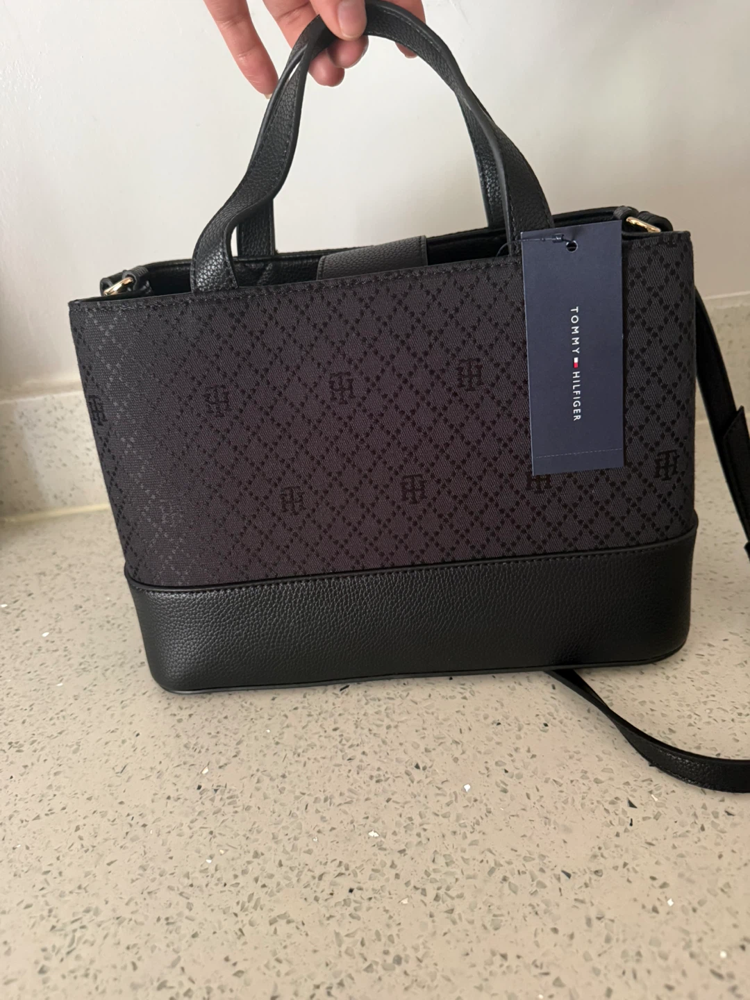 Tommy Hilfiger Black Monogram Tote Bag - photo 3