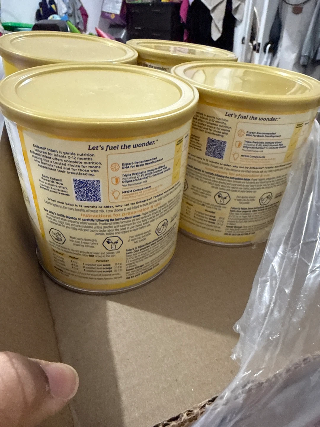 Enfamil Infant Formula - Milk-Based Powder with Iron (4 Pack) - photo 3