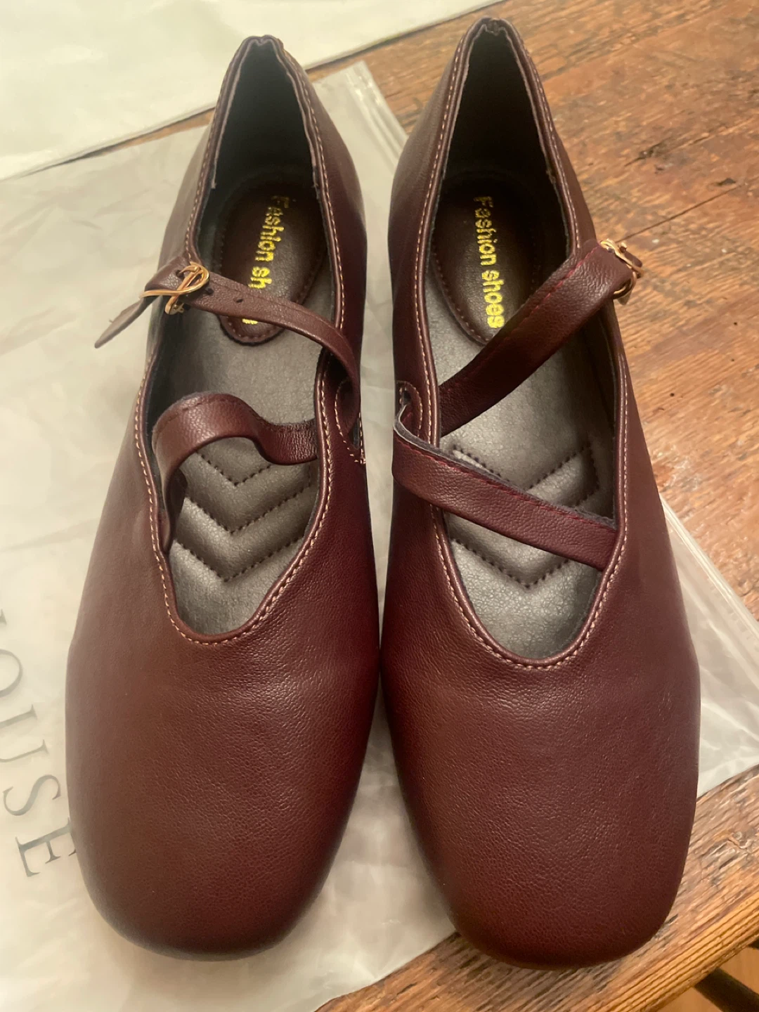 Terra House Women's Mary Jane Flats Burgundy - photo 3