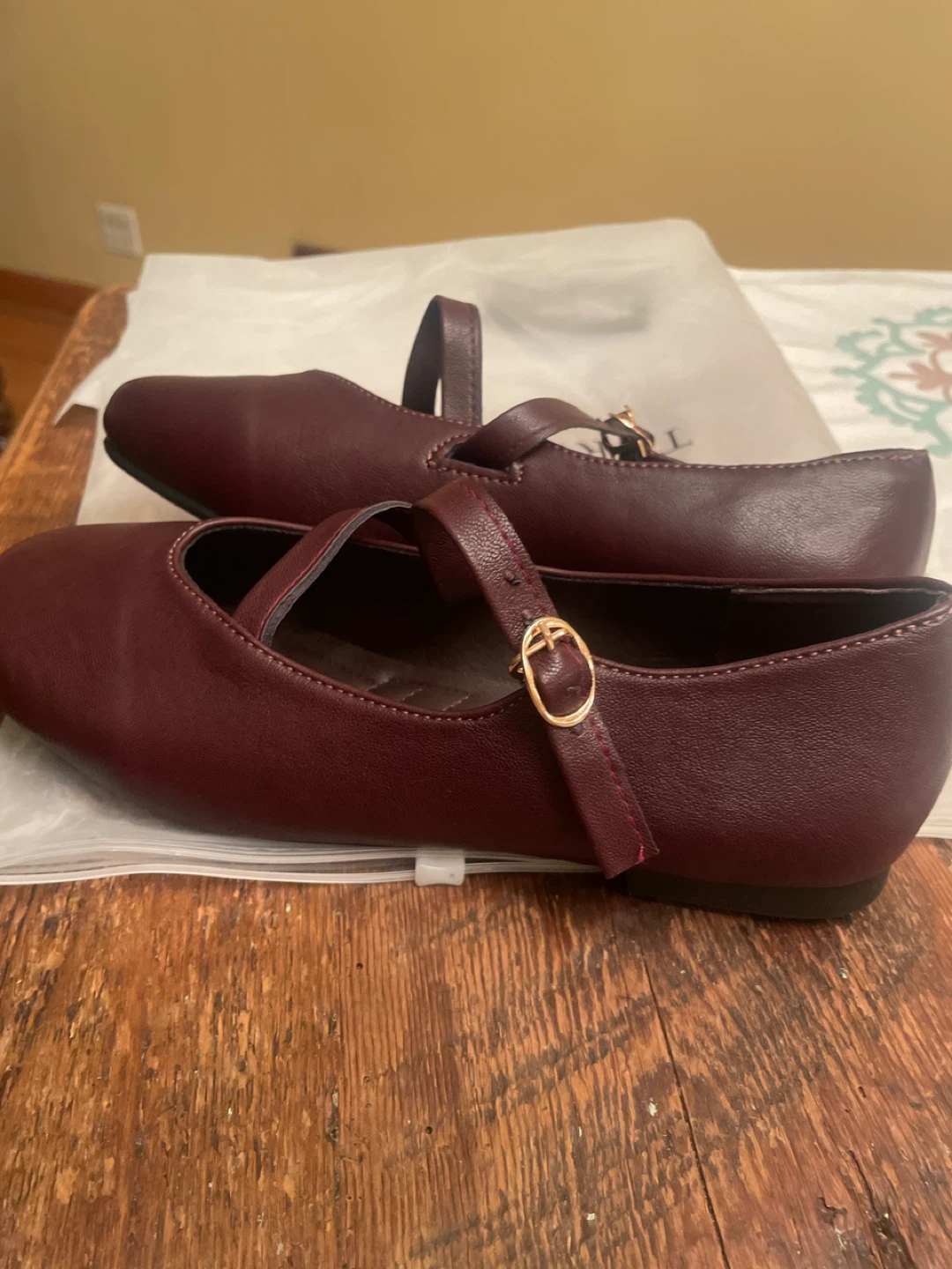 Terra House Women's Mary Jane Flats Burgundy - photo 2