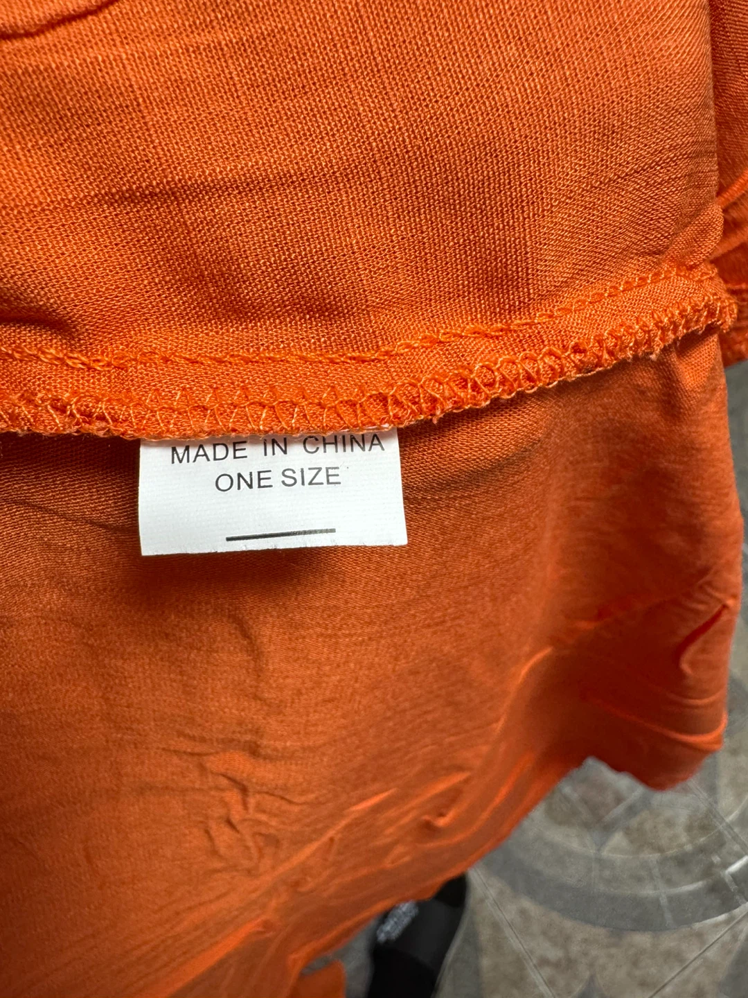Orange Button-Up Shirt - One Size - photo 3
