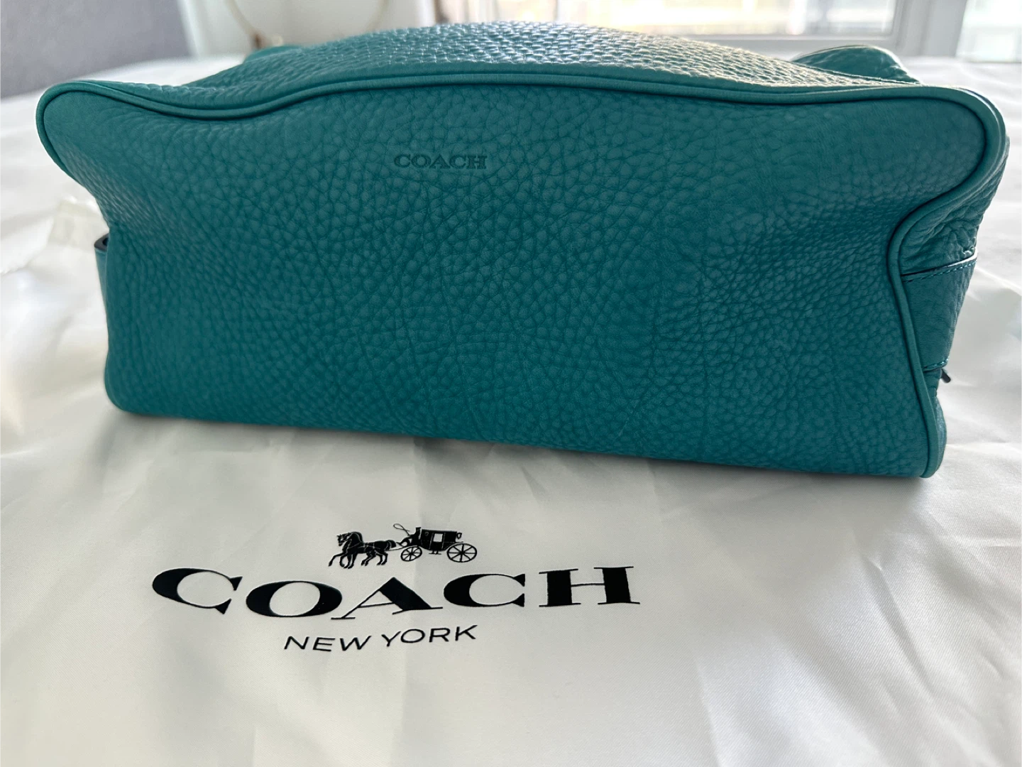 COACH Genuine Cowhide Leather Cosmetic/Travel Bag