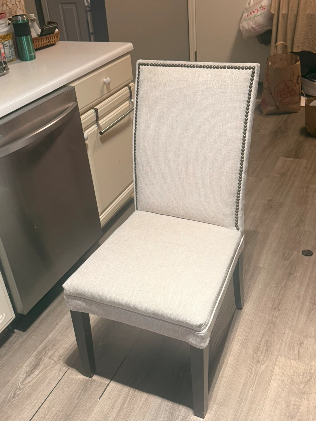 Upholstered Dining Chair with Nailhead Trim - photo 4