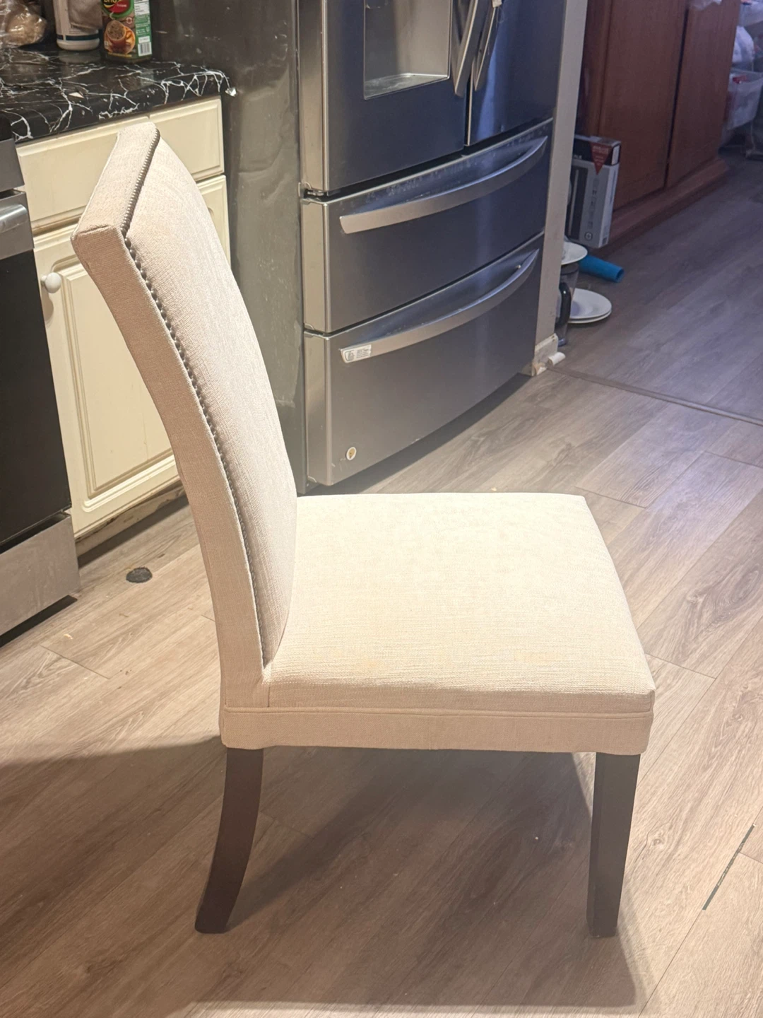 Upholstered Dining Chair with Nailhead Trim - photo 3