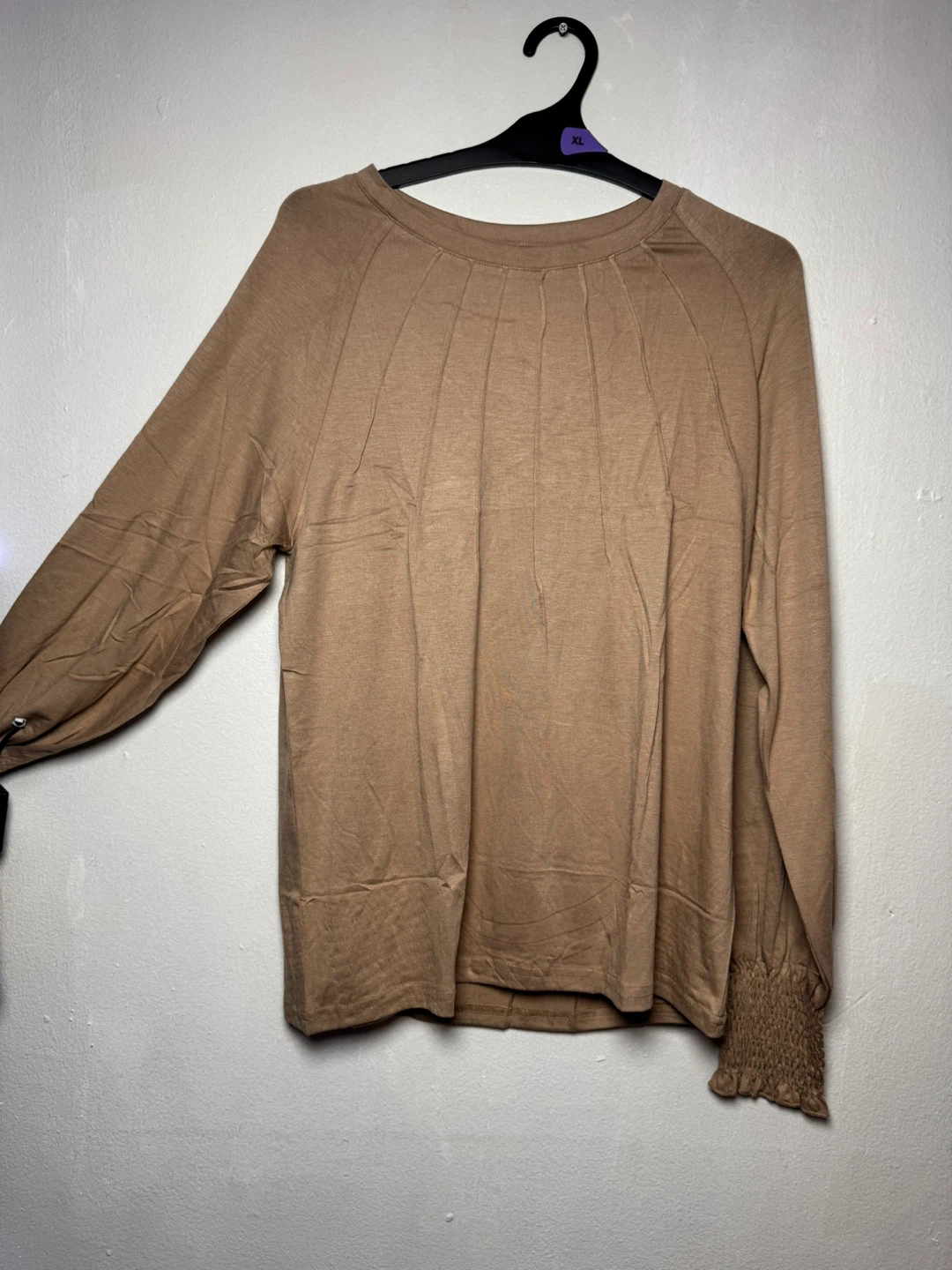 Brown Long Sleeve Top - Size S