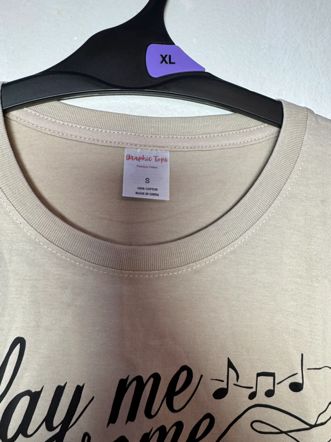 Graphic Tops "Play Me Some Country Music" T-Shirt - Size S - photo 3