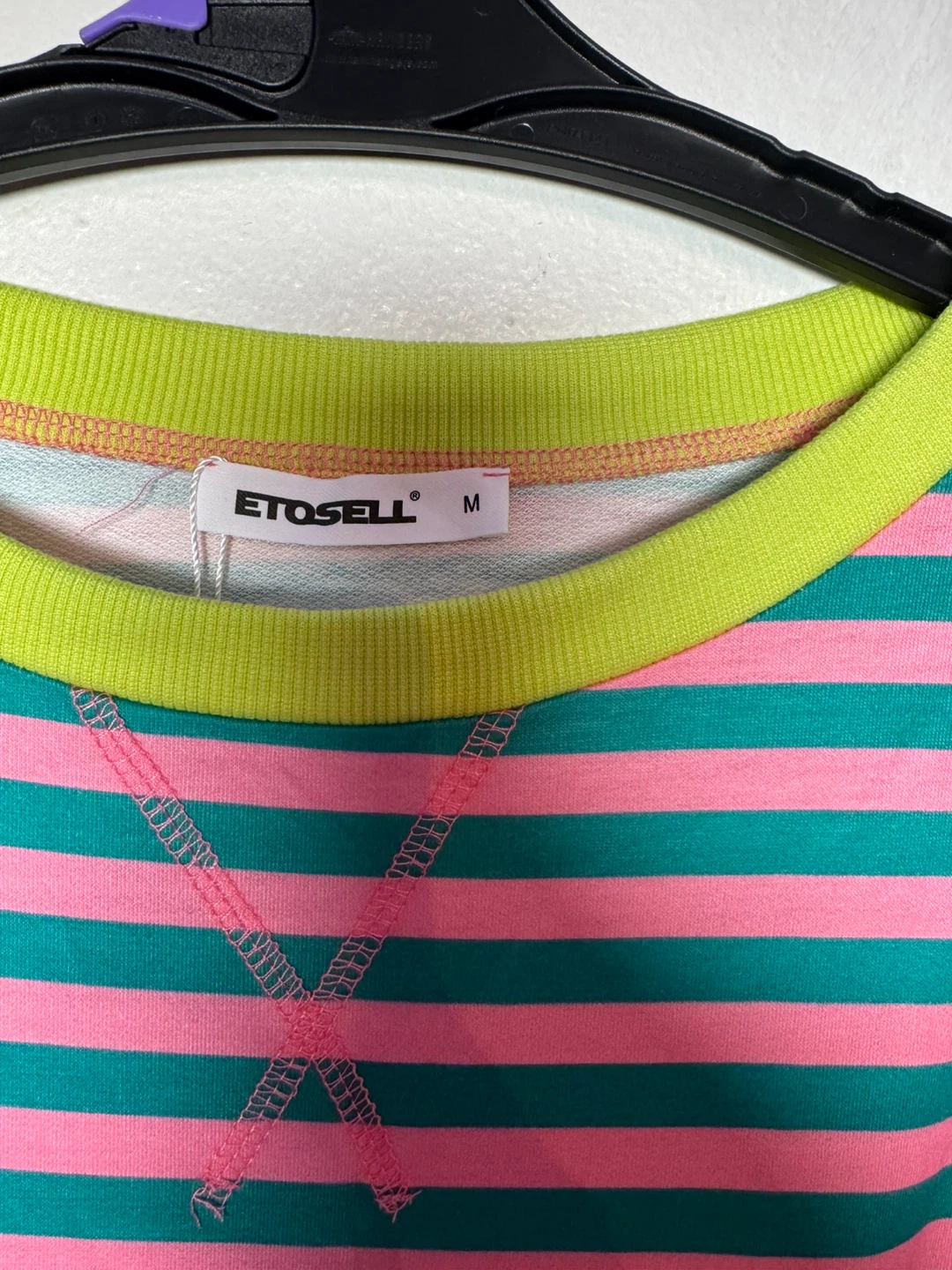 ETOSELL Striped Crewneck Sweatshirt Size M - photo 3