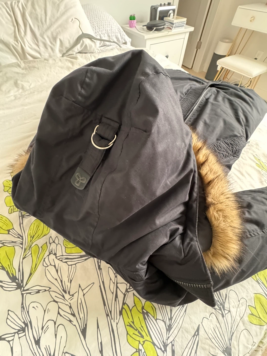 Tna Black Parka with Fur Hood - photo 3