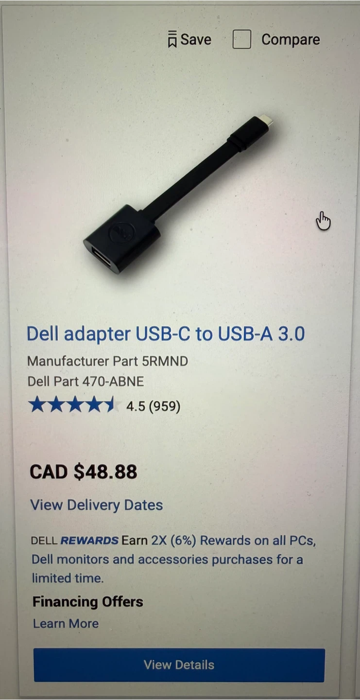 DELL ADAPTER USB-C to USB-A - photo 4