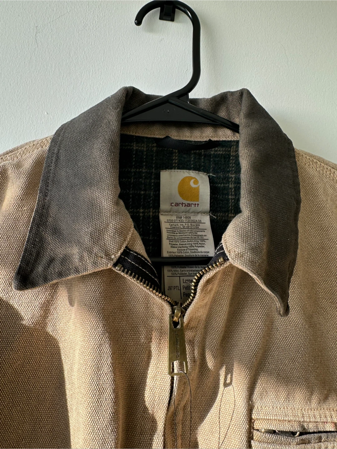 Carhartt Men's Duck Detroit Jacket - Tan - Large - photo 5