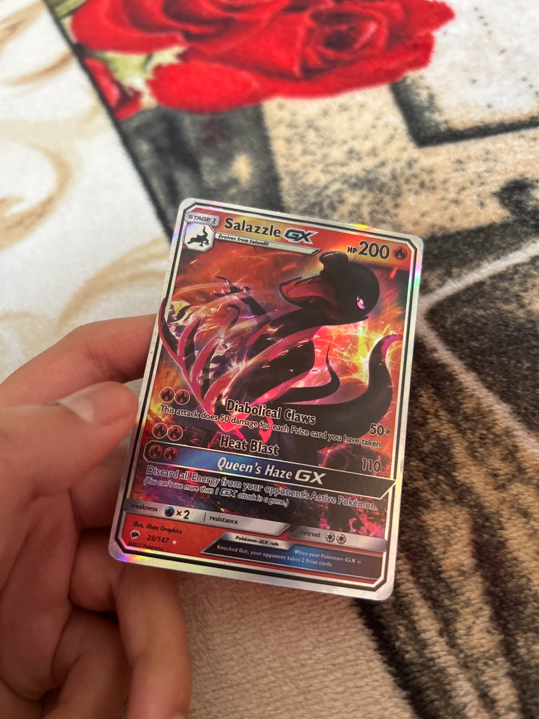 Pokemon Salazzle GX Card 25/147