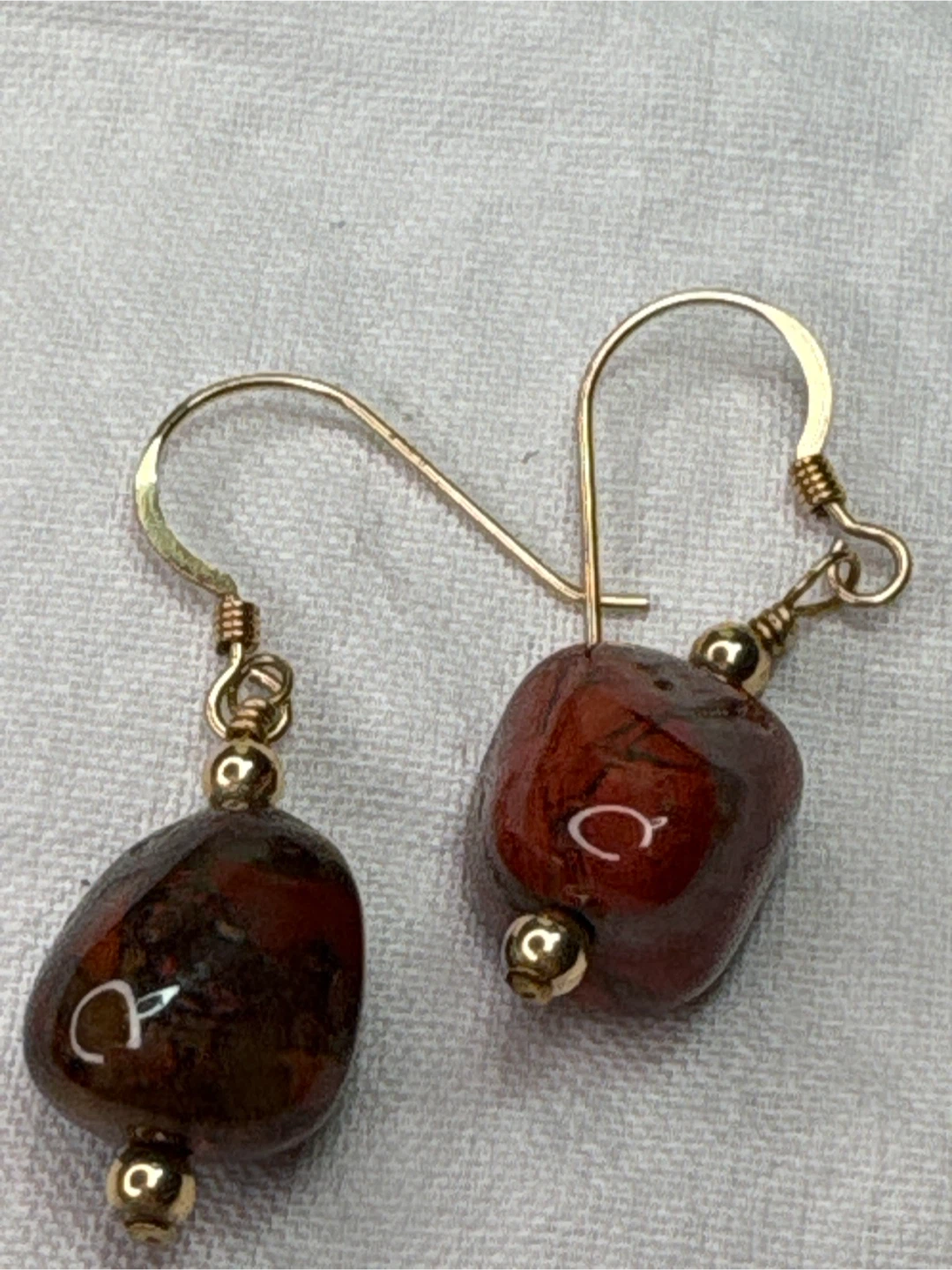 Red Jasper and 14k gold filled earrings - photo 5