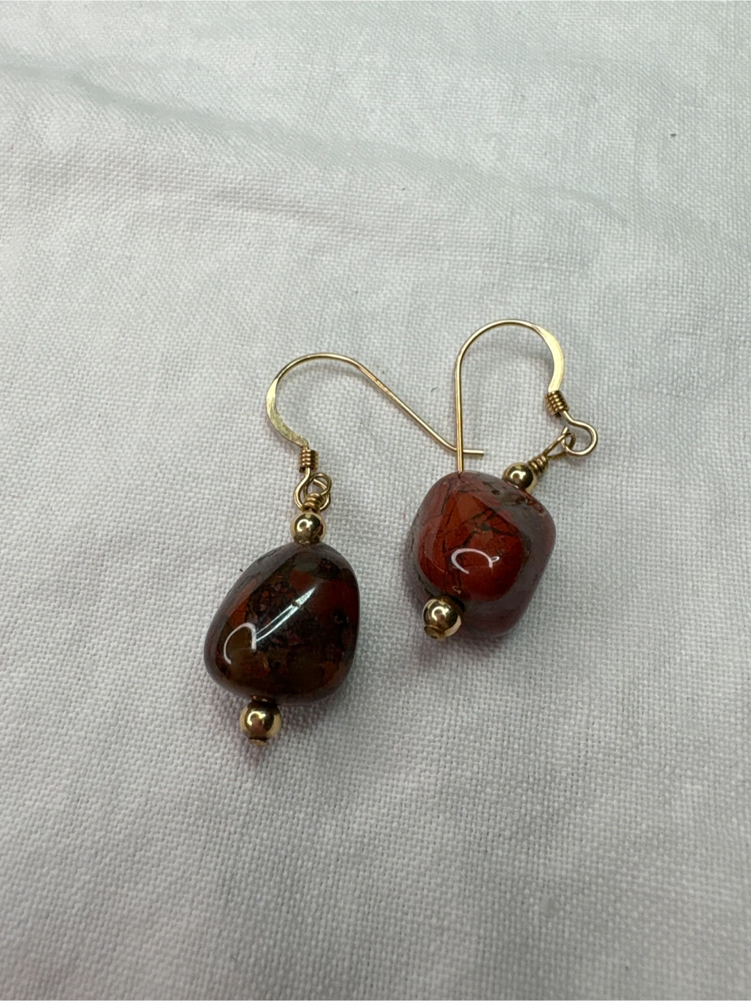 Red Jasper and 14k gold filled earrings - photo 4