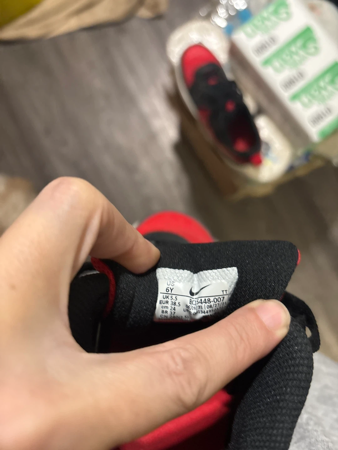 Nike Kids' Shoes Red/Black Size 6Y - photo 4