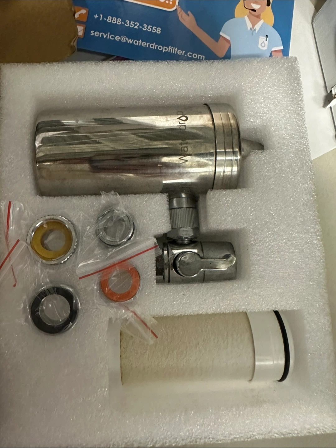 Waterdrop WD-FC-06 Stainless-Steel Faucet Water Filter - photo 5