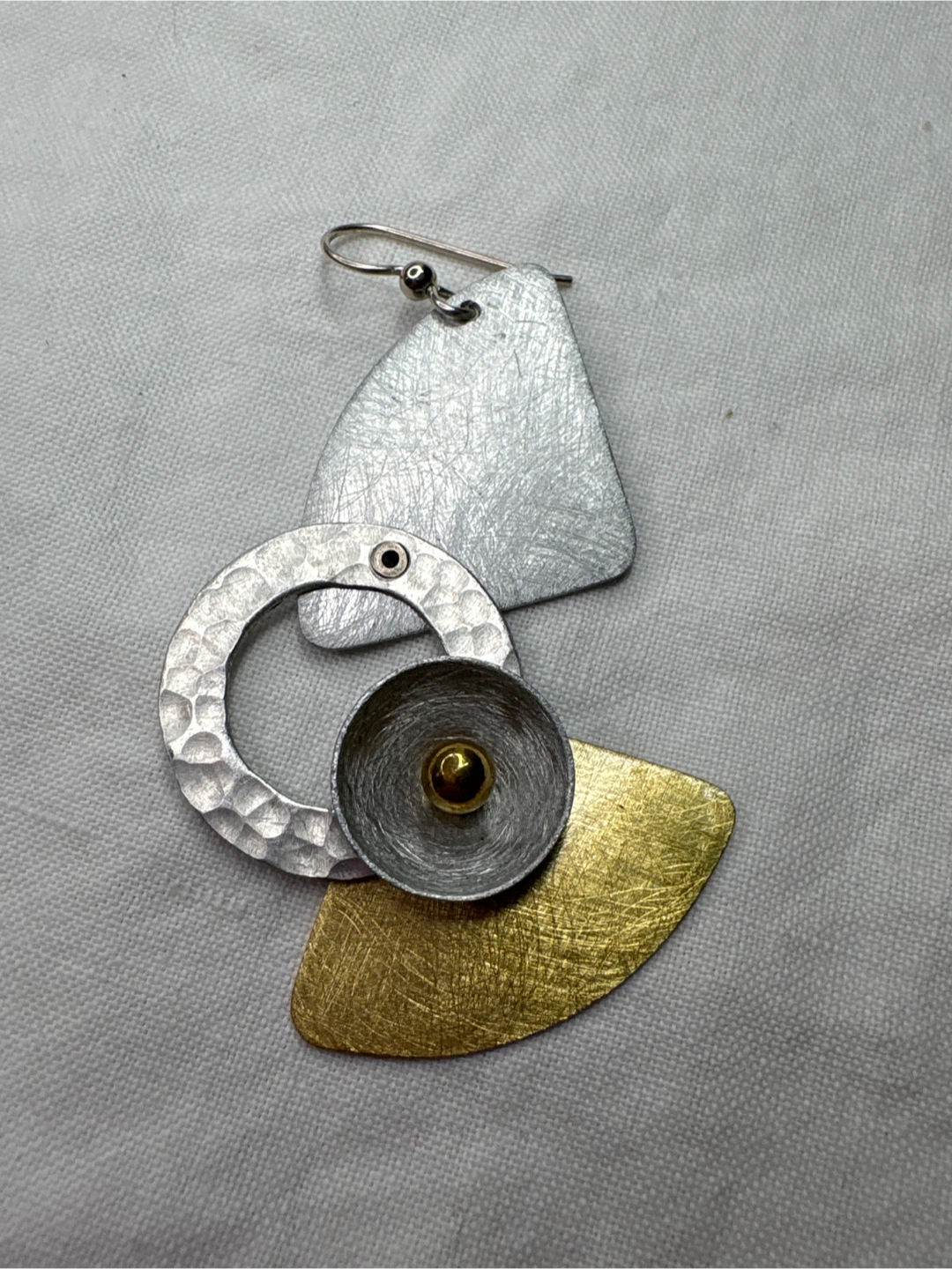 Drift Avant Gard , Mixed Metal Geometric Dangle Earrings - photo 2