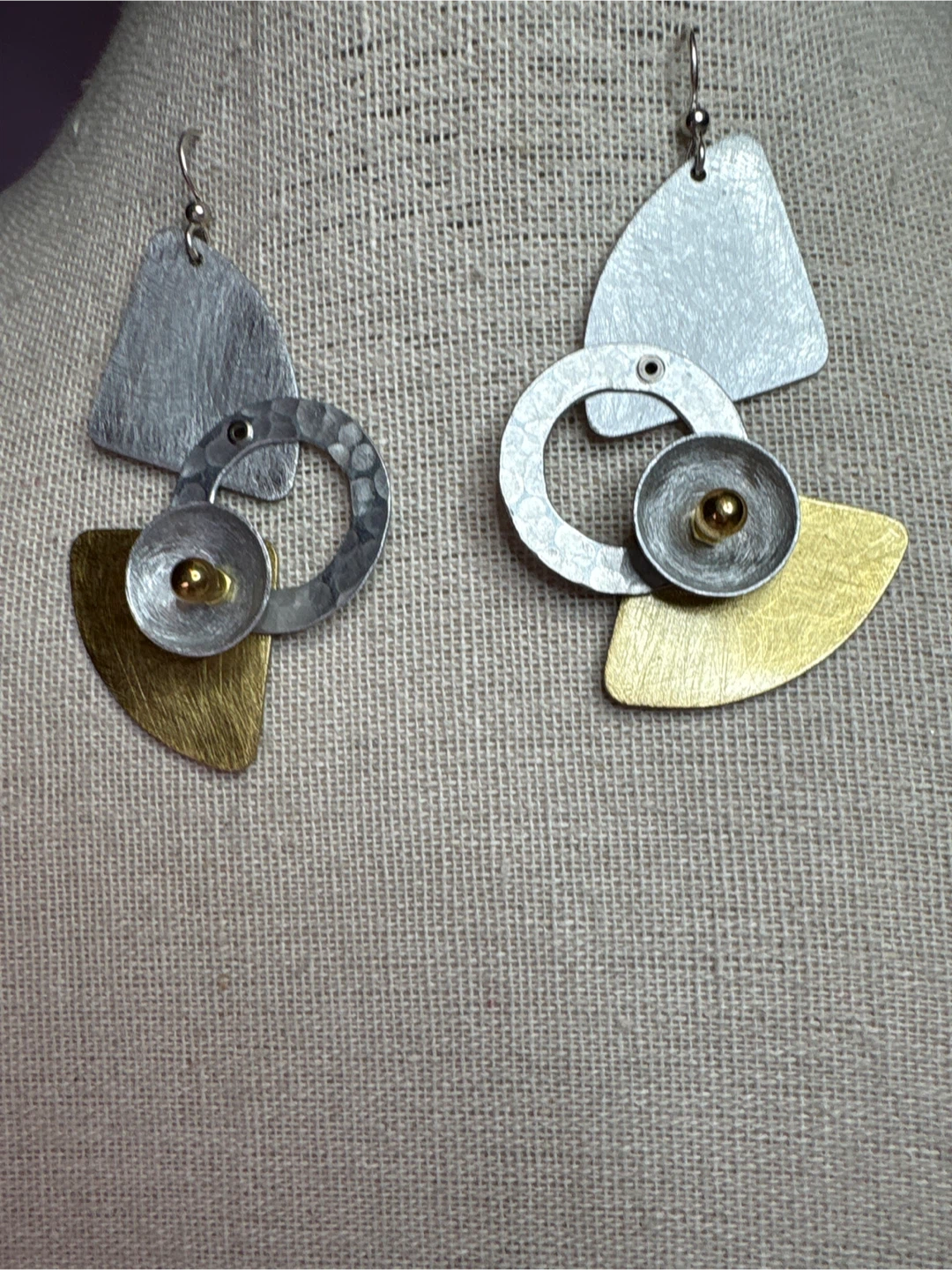 Drift Avant Gard , Mixed Metal Geometric Dangle Earrings - photo 3