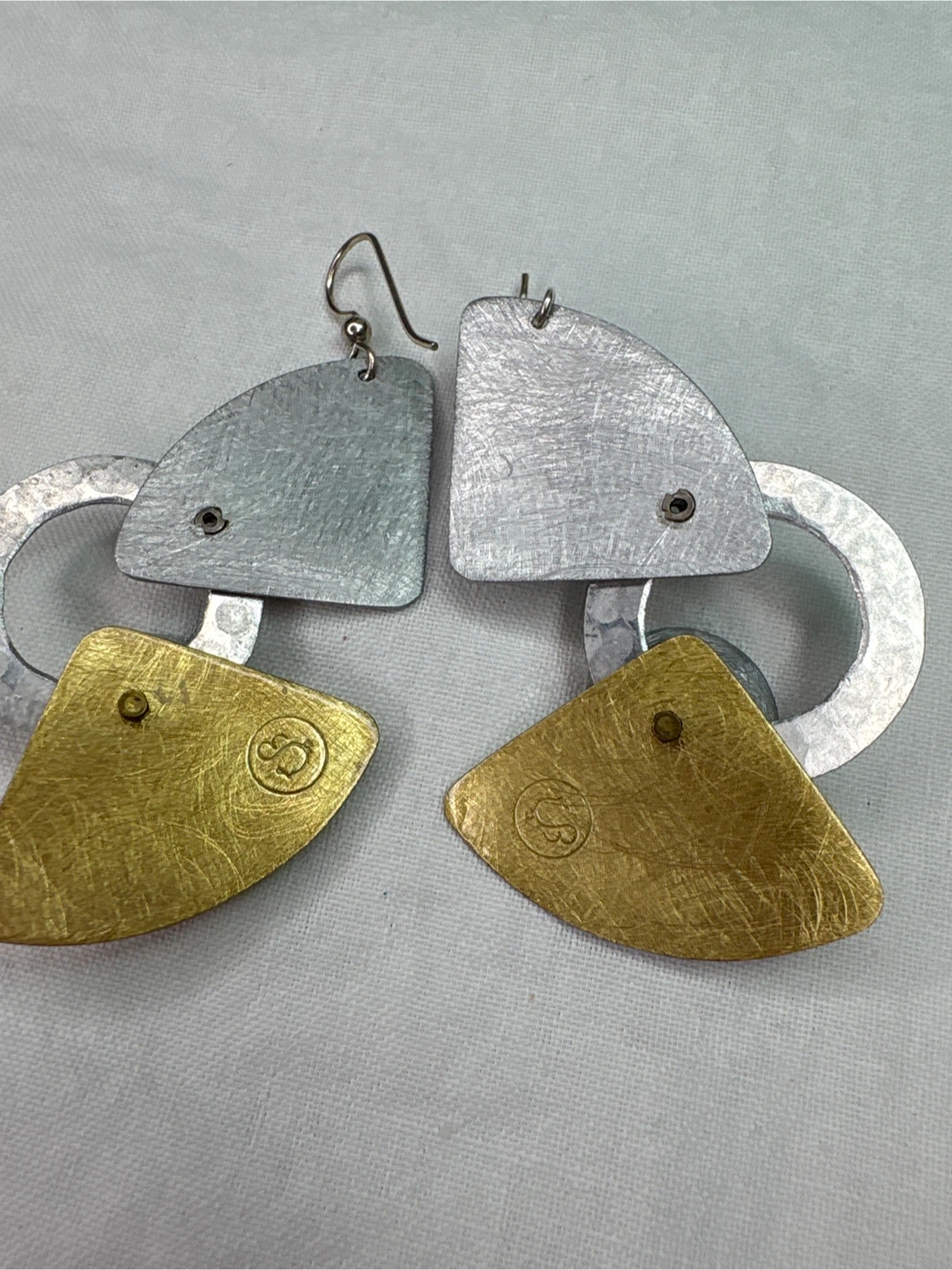 Drift Avant Gard , Mixed Metal Geometric Dangle Earrings - photo 5