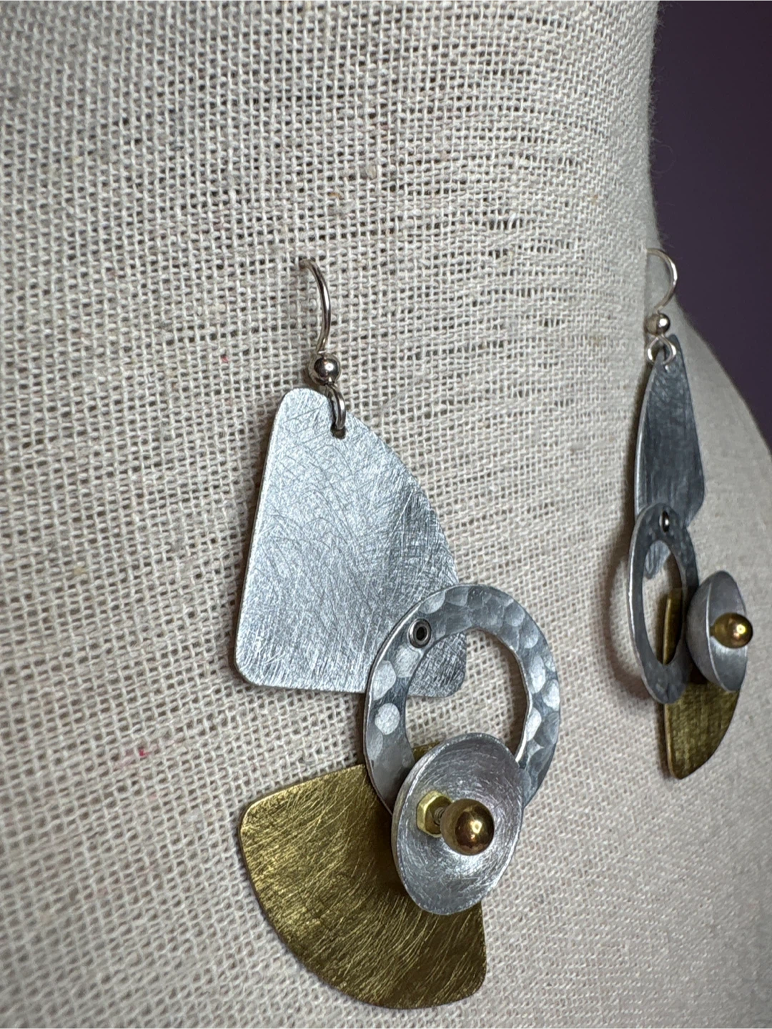 Drift Avant Gard , Mixed Metal Geometric Dangle Earrings - photo 4
