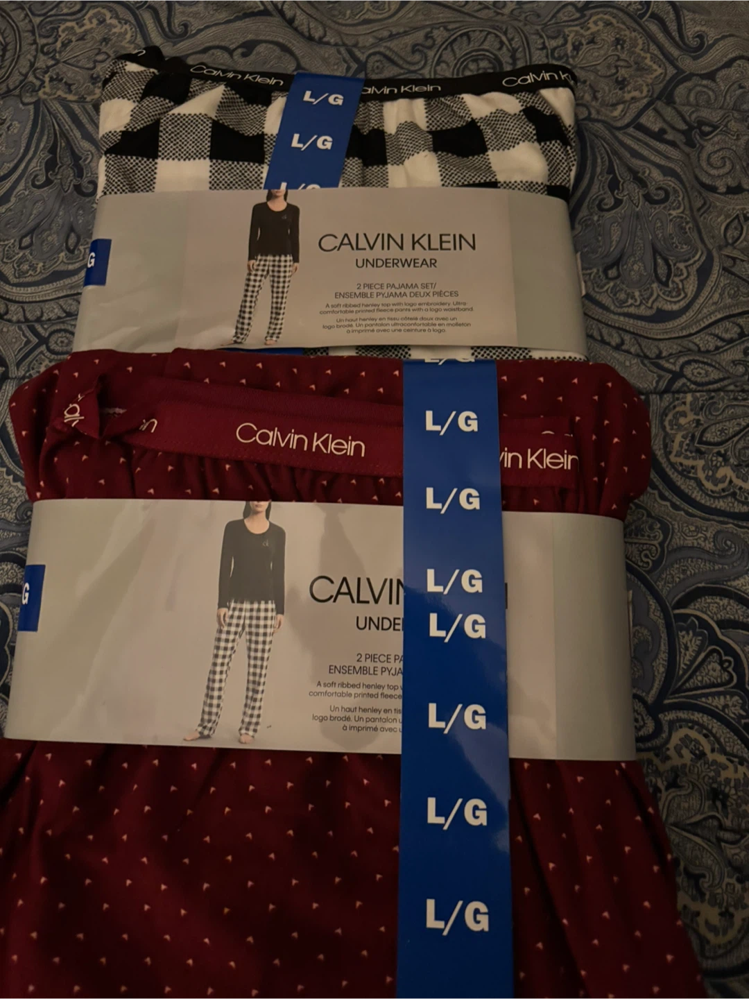 Calvin Klein PJ’s🏆 - Black/White Buffalo Plaid