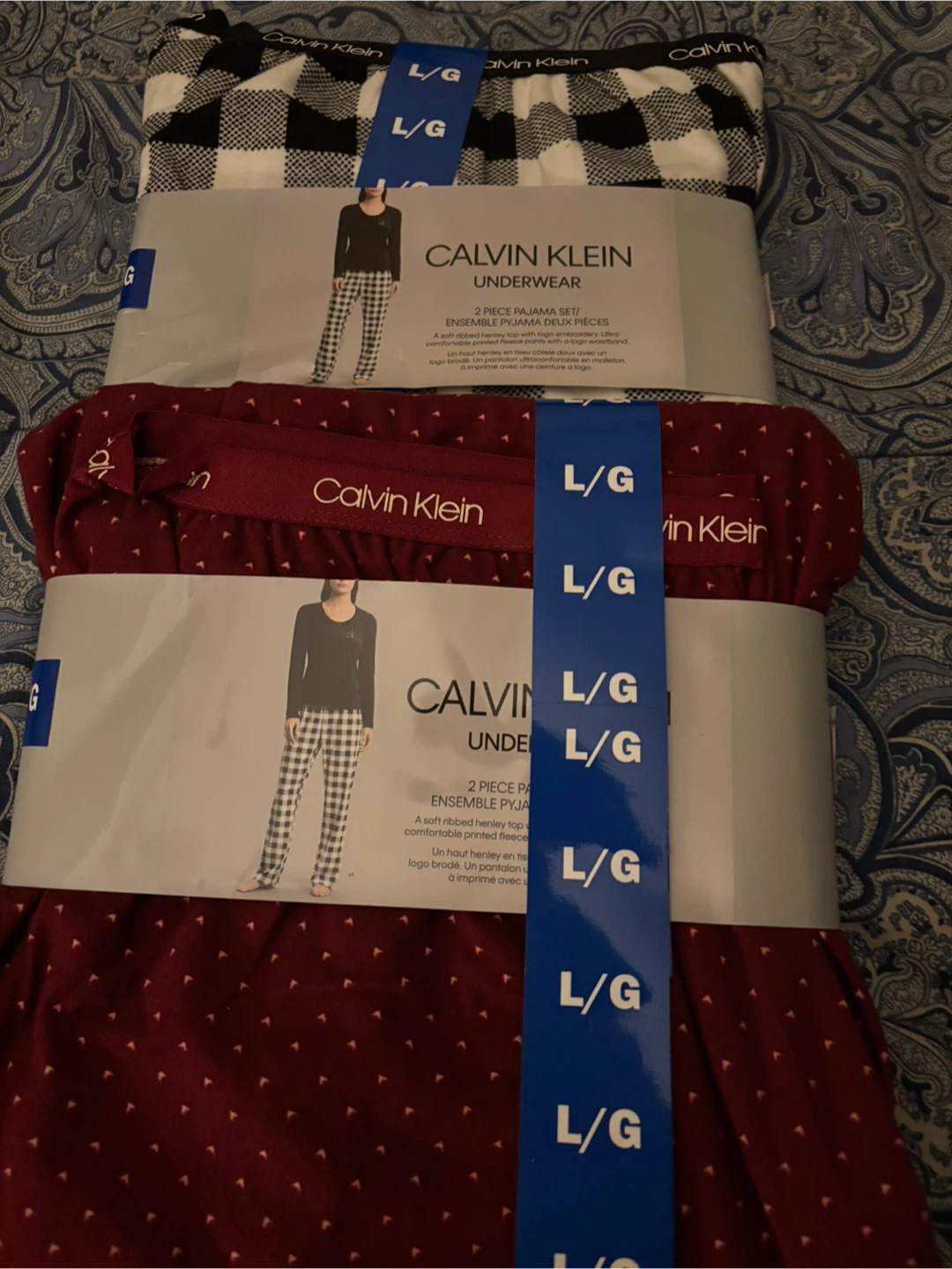 Calvin Klein PJ’s🏆 - Black/White Buffalo Plaid - photo 2