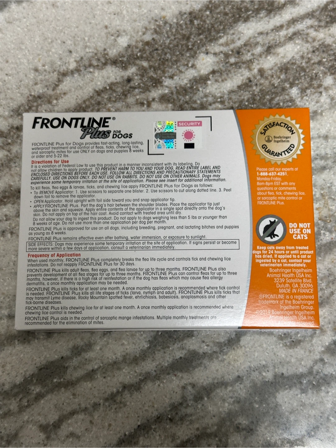 Frontline Plus Flea for Dogs (3 Doses, 5-22 lbs) - photo 2