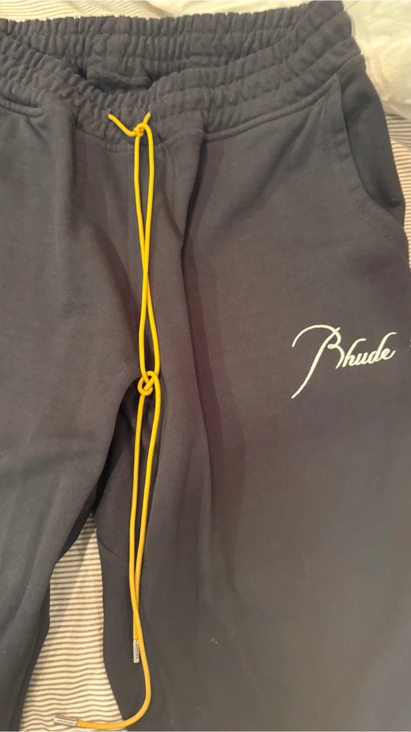 RHUDE Black Sweatpants & Sweatshirt Set - XXL - photo 4
