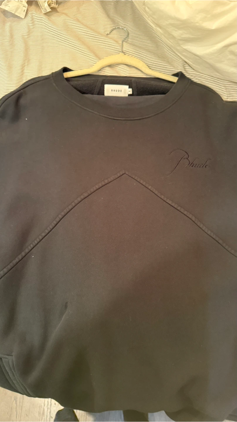 RHUDE Black Sweatpants & Sweatshirt Set - XXL