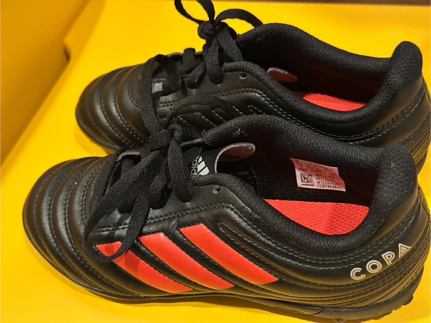 Adidas Copa Soccer Cleats Black Red US Toddler 13K - photo 3
