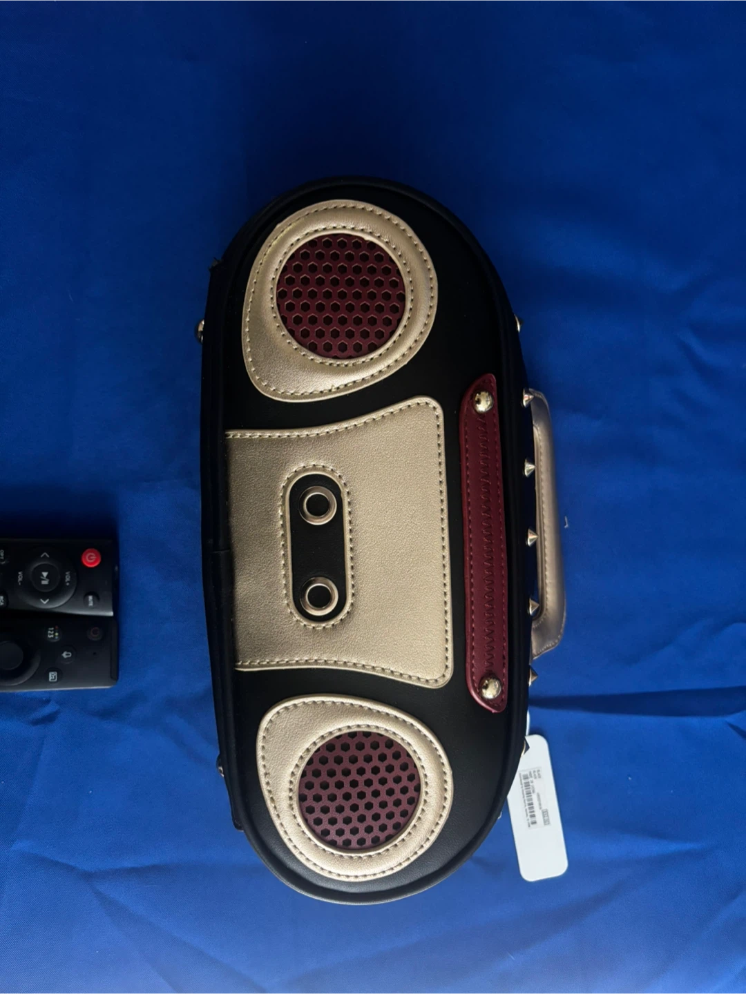Novelty Boombox Cassette Tape Crossbody Purse Handbag - photo 2