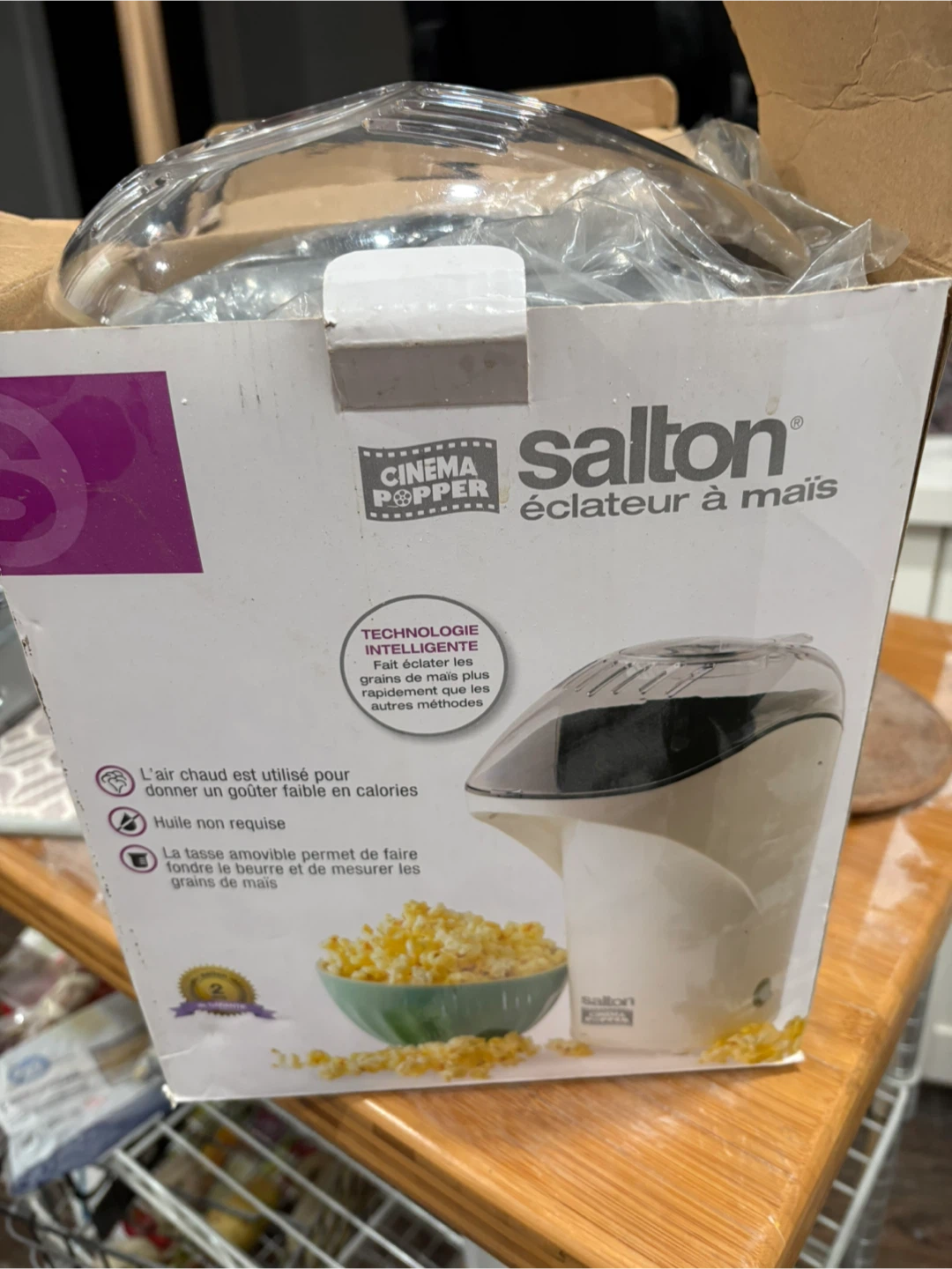 Salton Cinema Popper Air Popcorn Maker