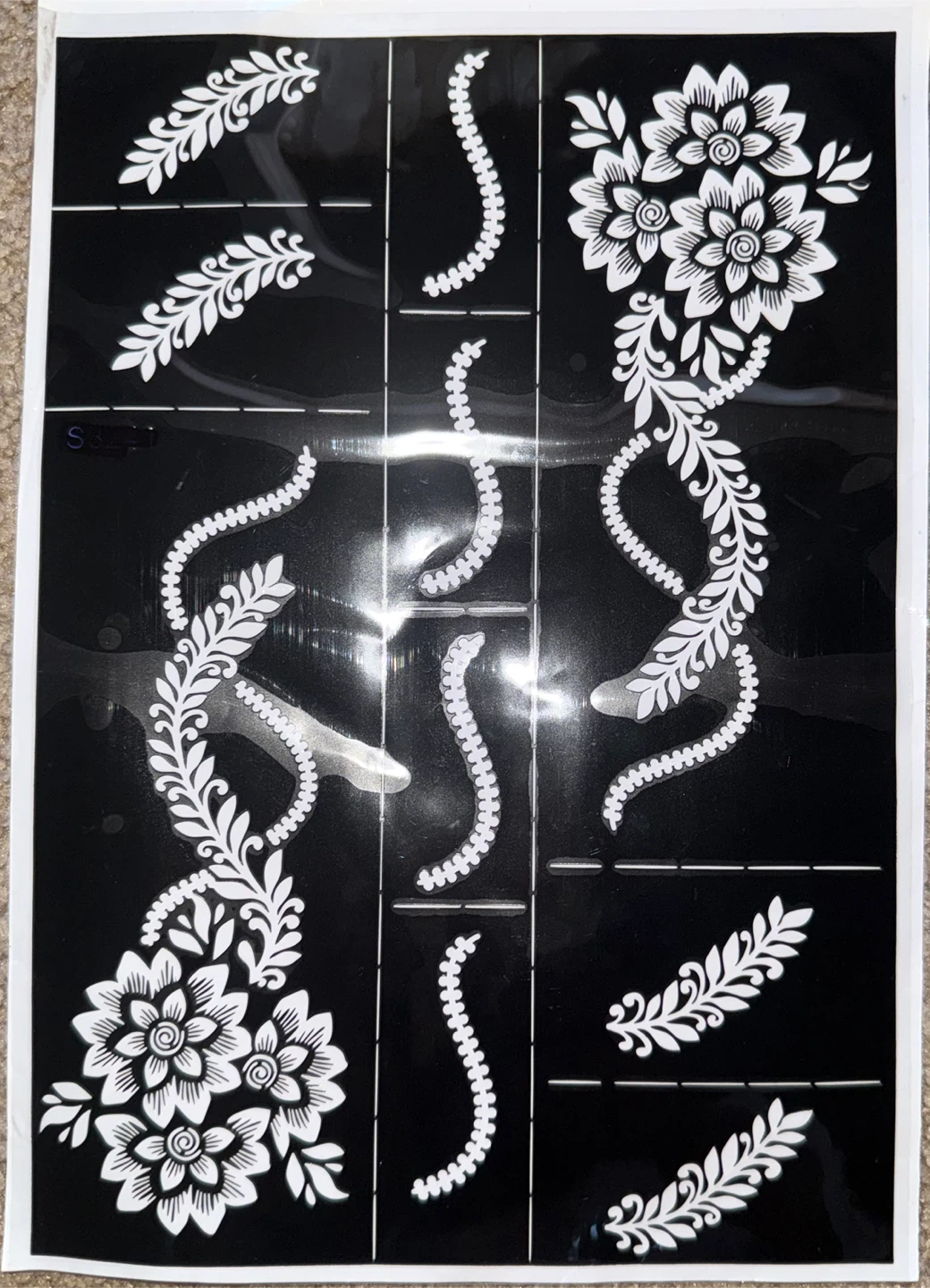 Henna Stencil Sheet - photo 2