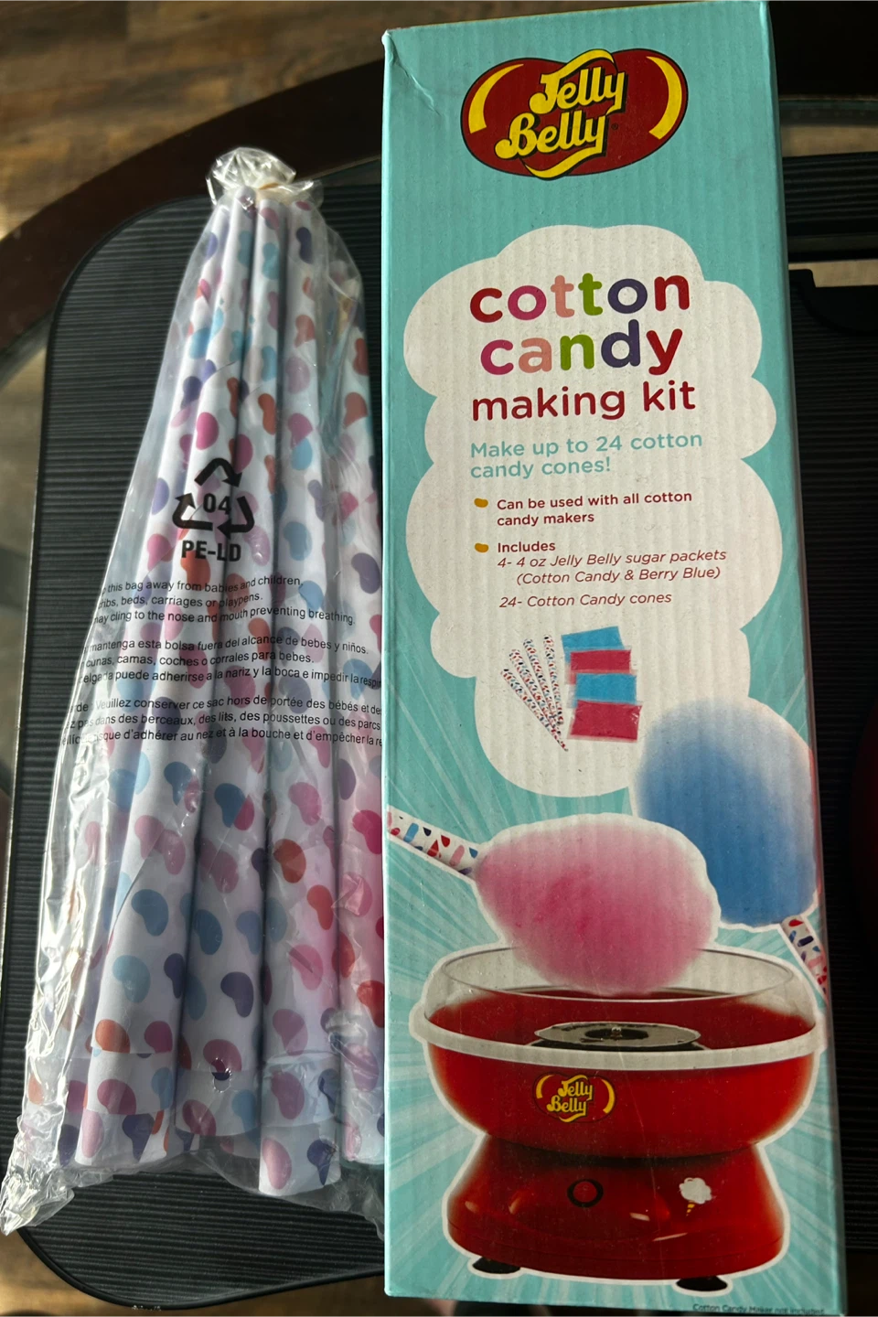 Jelly Belly Cotton Candy Machine + 10 Sticks! - photo 3