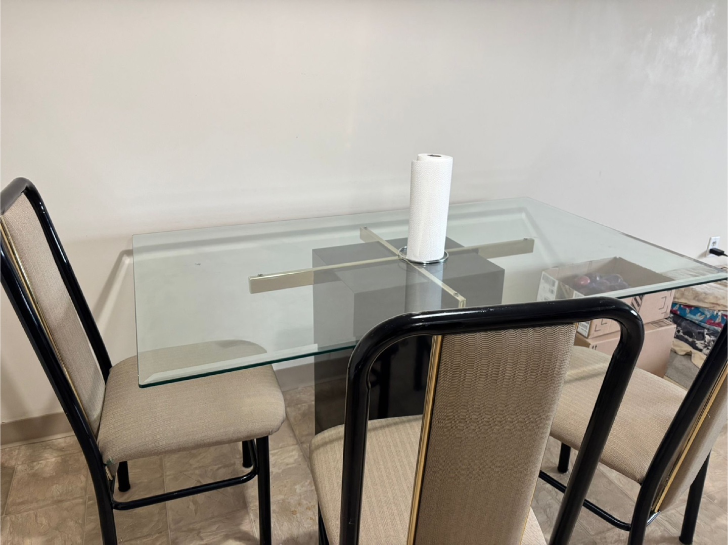 Glass Dining Table Set with 4 Chairs - photo 2