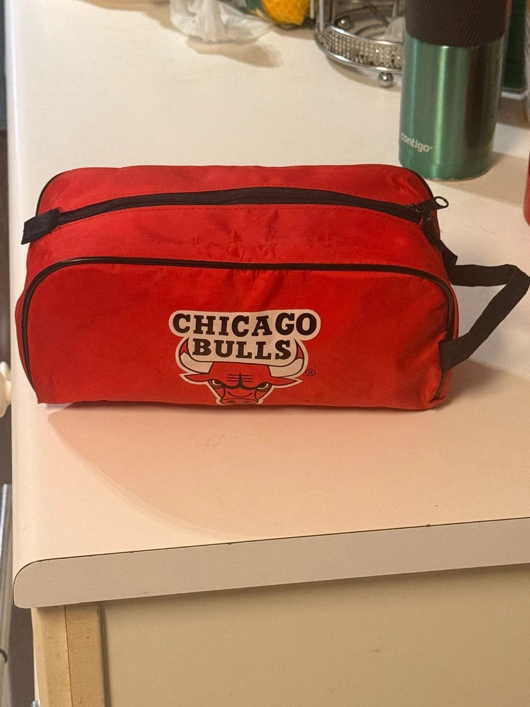 Chicago Bulls Red Toiletry Bag Shaving Kit