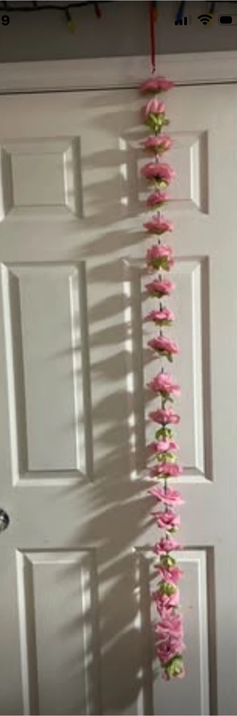 Artificial garlands (yellow, white, pinks) - photo 2