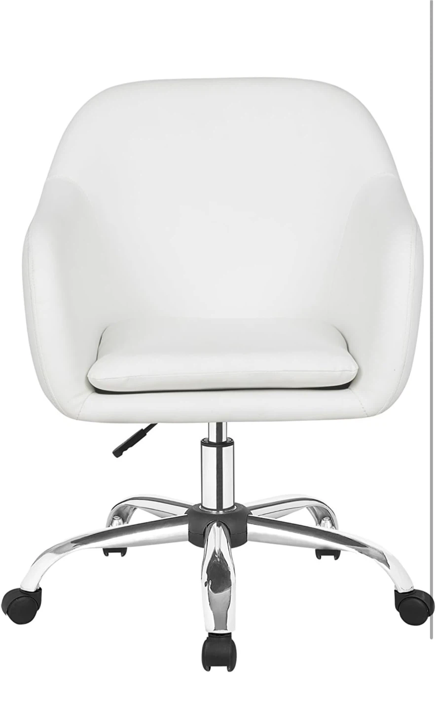White Rolling Office Chair - photo 3