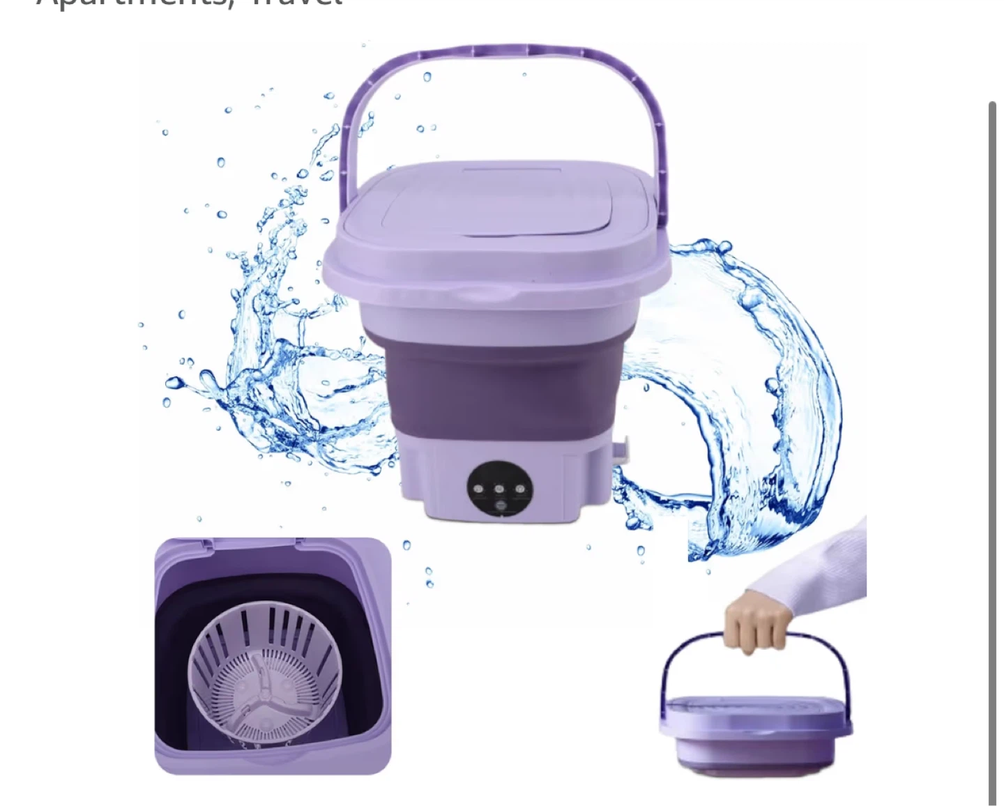 Portable Folding Washing Machine 11L - photo 3