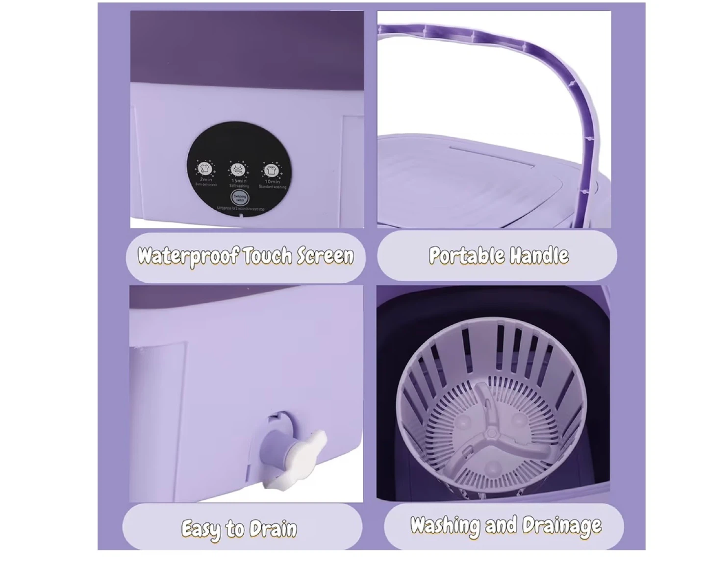 Portable Folding Washing Machine 11L - photo 5